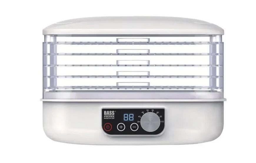 Сушарка для овочів і фруктів Bass Polska BH 10602 біла 250 Вт із регульованими лотками 0432 фото