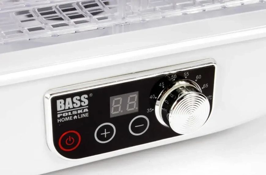 Сушарка для овочів і фруктів Bass Polska BH 10602 біла 250 Вт із регульованими лотками 0432 фото