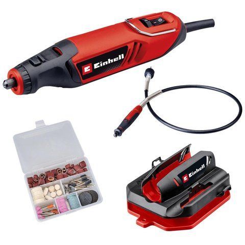 Устройство многофункциональное шлифмашинка гравер Einhell TC-MT 150 E 150 Вт с набором 117 аксессуаров 4419380 фото