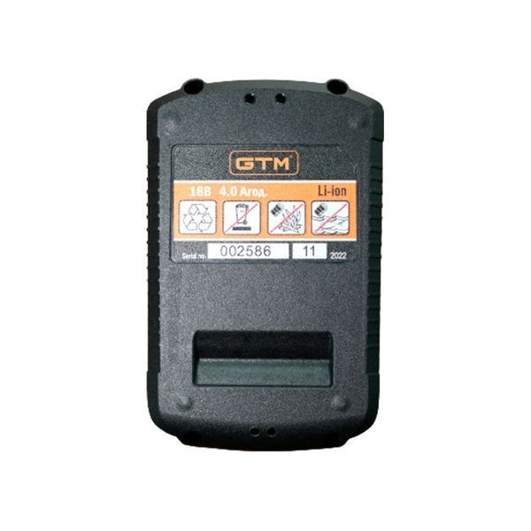 Акумулятор для електроінструмента GTM B18V/4Аh Li-Ion акумуляторна батарея 2702 фото